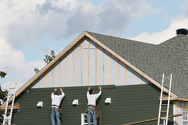 Professional Emergency Siding Repair technician working in Needham Heights, MA
